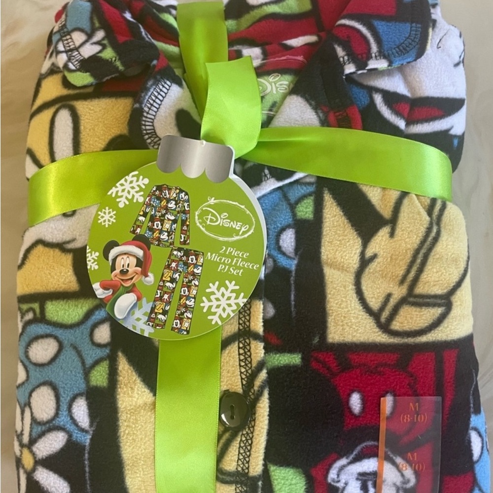 Disney Fleece Pajama Set - Multicolor size Medium for ladies